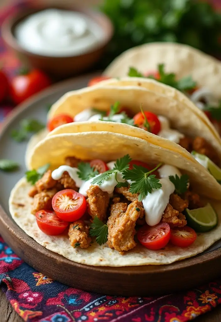 30+ Chicken Taco Recipes Easy and Flavorful 25 30+ Chicken Taco Recipes Easy and Flavorful - 5. Mediterranean Chicken Tacos
