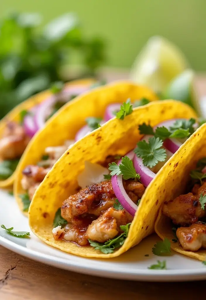 30+ Chicken Taco Recipes Easy and Flavorful 39 30+ Chicken Taco Recipes Easy and Flavorful - 7. Honey Lime Chicken Tacos