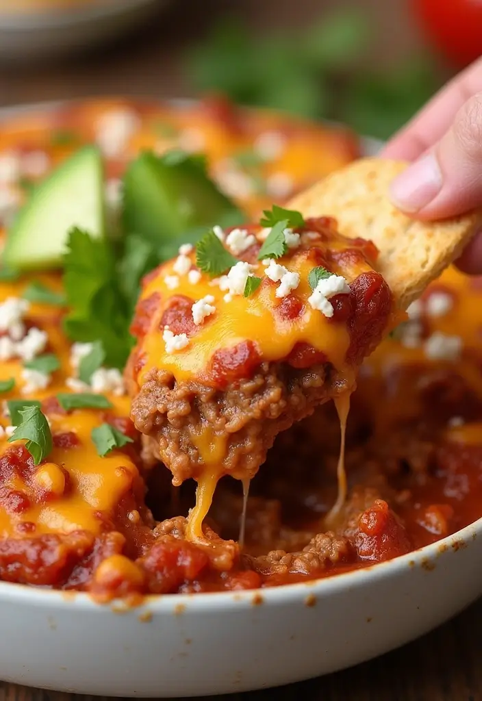 30 Hamburger Taco Dip Recipes for Parties and Game Day 76 30 Hamburger Taco Dip Recipes for Parties and Game Day - 12. Italian Hamburger Taco Dip