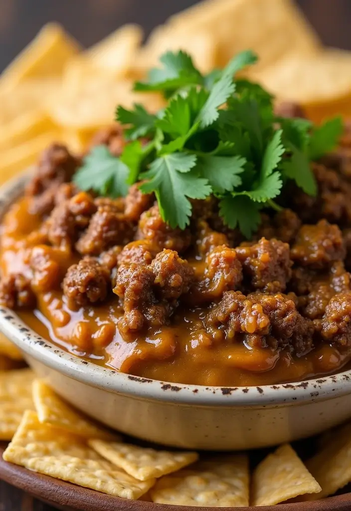 30 Hamburger Taco Dip Recipes for Parties and Game Day 93 30 Hamburger Taco Dip Recipes for Parties and Game Day - 15. Thai Hamburger Taco Dip