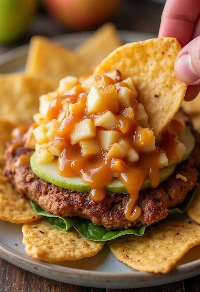 30 Hamburger Taco Dip Recipes for Parties and Game Day 121 30 Hamburger Taco Dip Recipes for Parties and Game Day - 19. Caramel Apple Hamburger Taco Dip