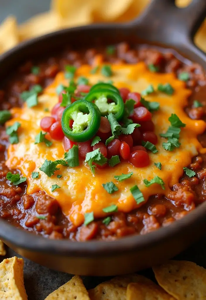 30 Hamburger Taco Dip Recipes for Parties and Game Day 6 30 Hamburger Taco Dip Recipes for Parties and Game Day - 2. Spicy Southwest Hamburger Taco Dip