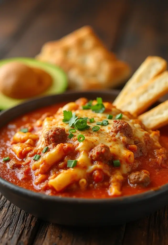 30 Hamburger Taco Dip Recipes for Parties and Game Day 128 30 Hamburger Taco Dip Recipes for Parties and Game Day - 20. Baked Ziti Hamburger Taco Dip