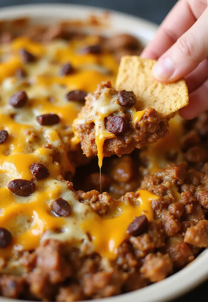 30 Hamburger Taco Dip Recipes for Parties and Game Day 135 30 Hamburger Taco Dip Recipes for Parties and Game Day - 21. BBQ Hamburger Taco Dip