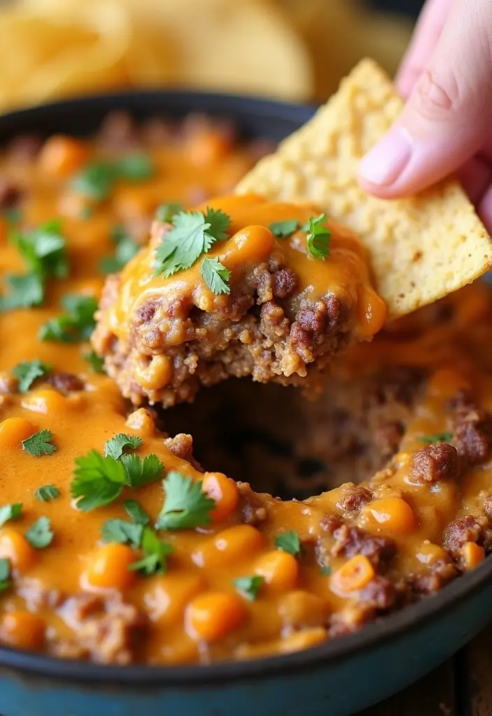 30 Hamburger Taco Dip Recipes for Parties and Game Day 150 30 Hamburger Taco Dip Recipes for Parties and Game Day - 23. Peanut Butter Hamburger Taco Dip