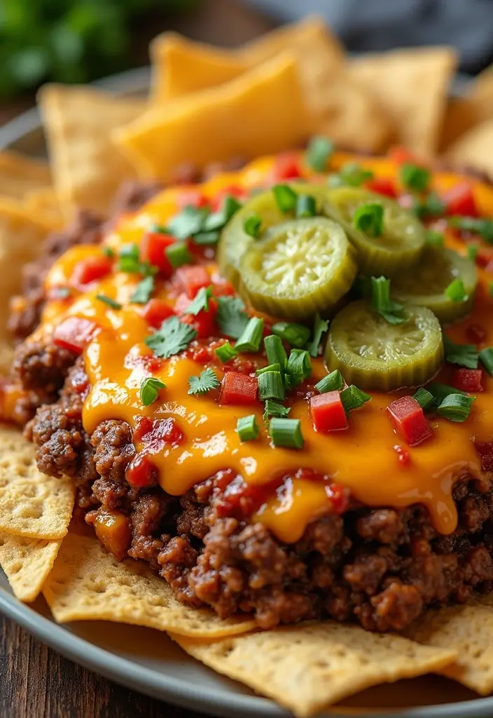 30 Hamburger Taco Dip Recipes for Parties and Game Day 34 30 Hamburger Taco Dip Recipes for Parties and Game Day - 6. Cheeseburger Hamburger Taco Dip