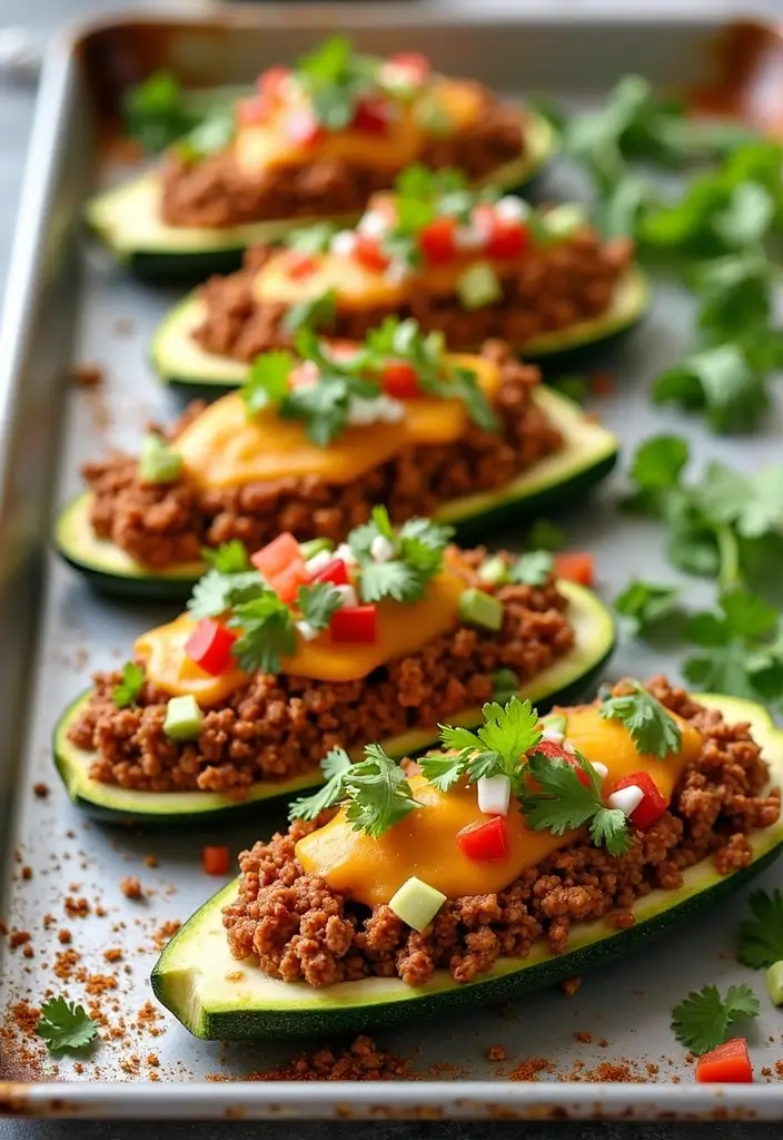 30+ Keto Taco Tuesday Recipes That Keep It Fun 1 30+ Keto Taco Tuesday Recipes That Keep It Fun - 1. Zucchini Taco Boats