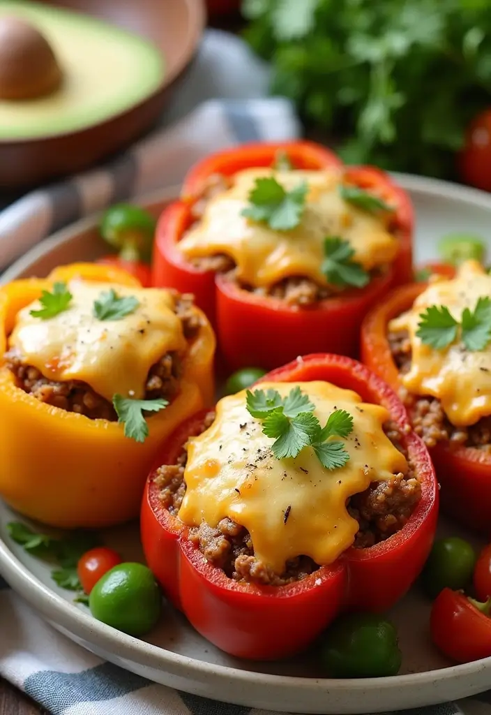 30+ Keto Taco Tuesday Recipes That Keep It Fun 81 30+ Keto Taco Tuesday Recipes That Keep It Fun - 13. Taco Stuffed Peppers