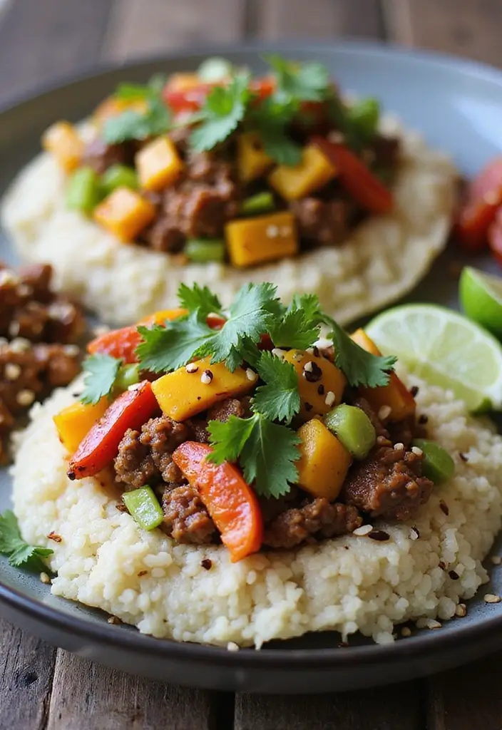 30+ Keto Taco Tuesday Recipes That Keep It Fun 107 30+ Keto Taco Tuesday Recipes That Keep It Fun - 17. Asian-Inspired Taco Bowls