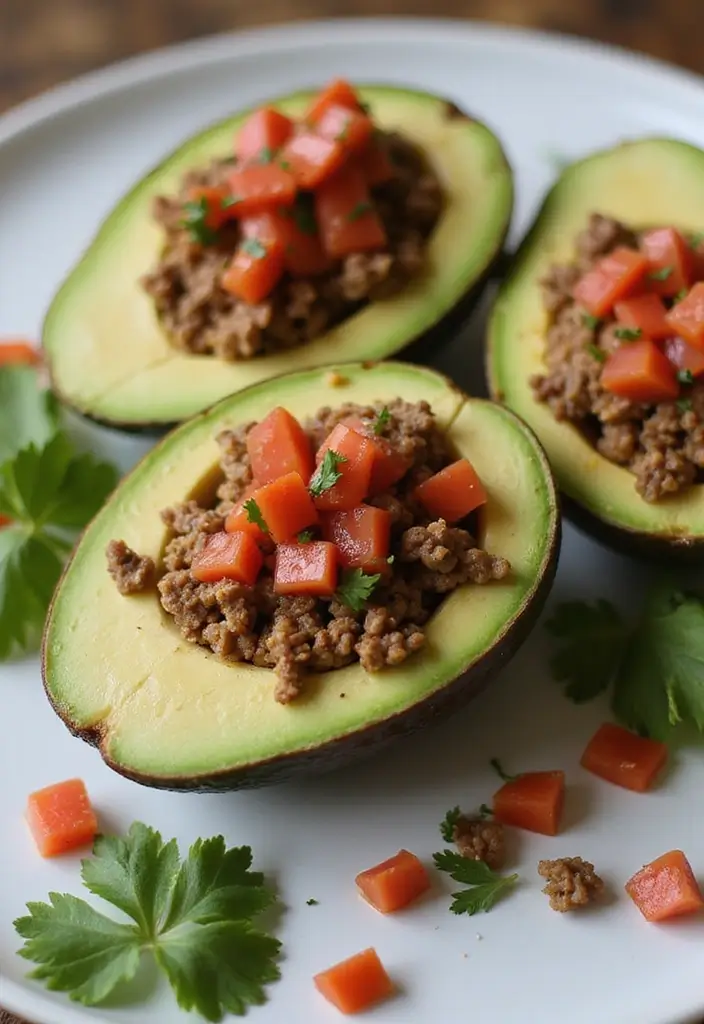 30+ Keto Taco Tuesday Recipes That Keep It Fun 128 30+ Keto Taco Tuesday Recipes That Keep It Fun - 20. Taco-Stuffed Avocados