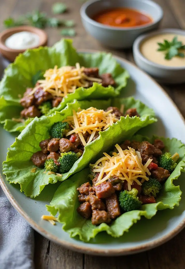30+ Keto Taco Tuesday Recipes That Keep It Fun 15 30+ Keto Taco Tuesday Recipes That Keep It Fun - 3. Beef and Broccoli Taco Wraps