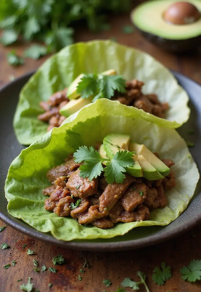 30+ Keto Taco Tuesday Recipes That Keep It Fun 29 30+ Keto Taco Tuesday Recipes That Keep It Fun - 5. Pork Carnitas Lettuce Wraps