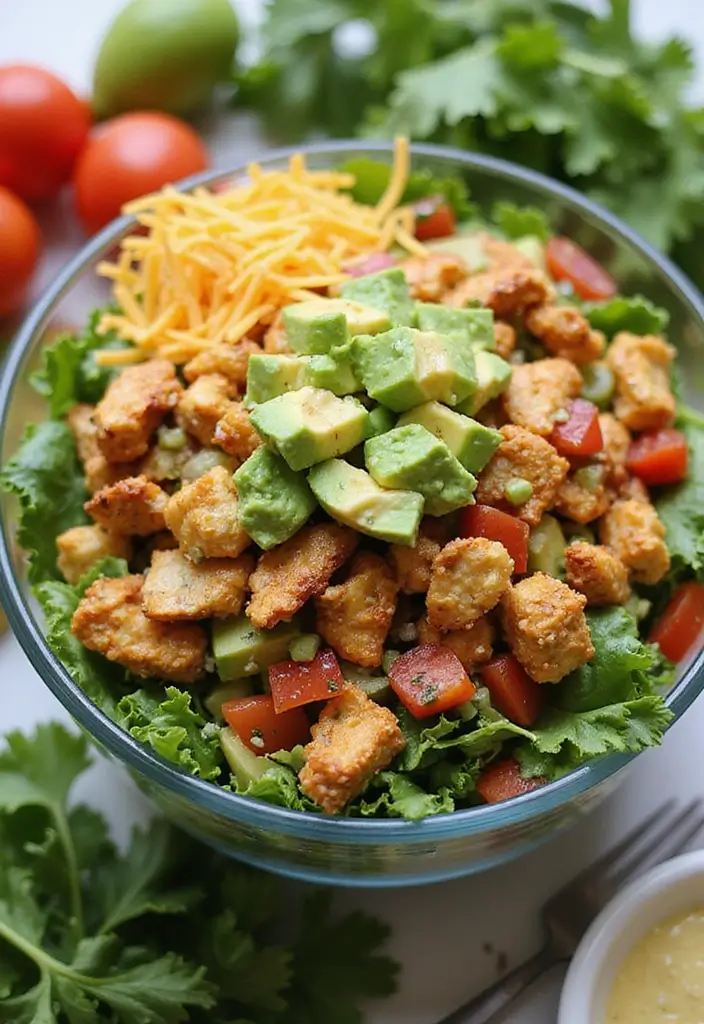 30+ Keto Taco Tuesday Recipes That Keep It Fun 36 30+ Keto Taco Tuesday Recipes That Keep It Fun - 6. Chicken Taco Salad