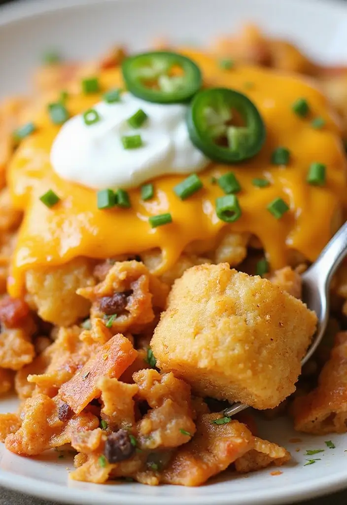 30+ Taco Tater Tot Casserole Recipes the Whole Family Will Love 106 30+ Taco Tater Tot Casserole Recipes the Whole Family Will Love - 16. Taco Tater Tot Casserole with Layered Chips