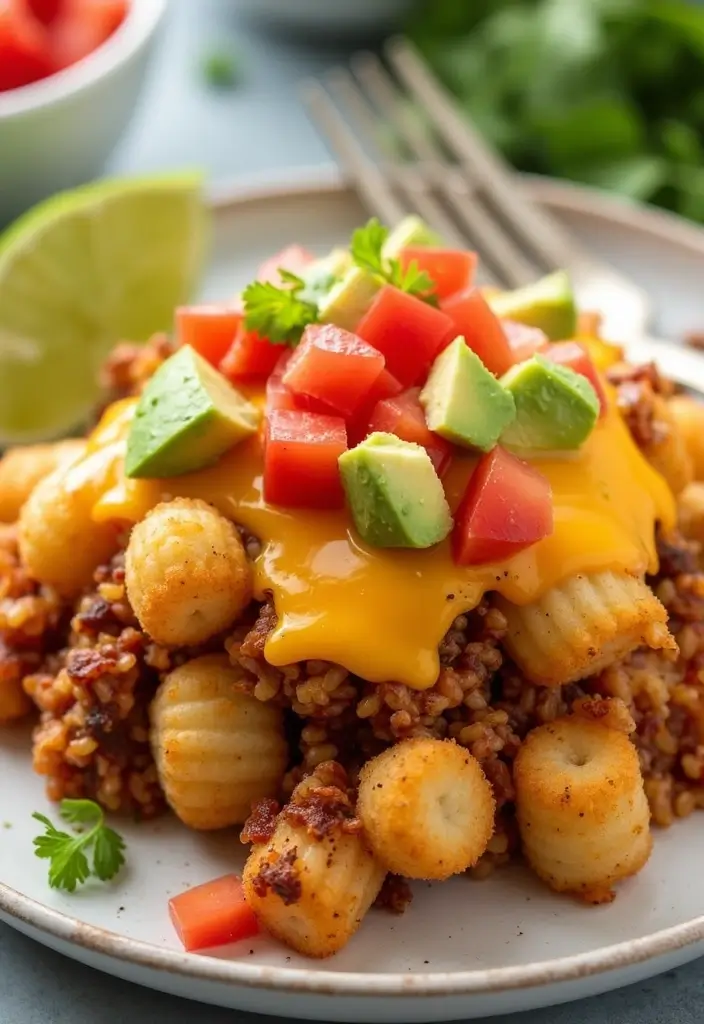 30+ Taco Tater Tot Casserole Recipes the Whole Family Will Love 148 30+ Taco Tater Tot Casserole Recipes the Whole Family Will Love - 22. Taco Tater Tot Casserole with Cauliflower