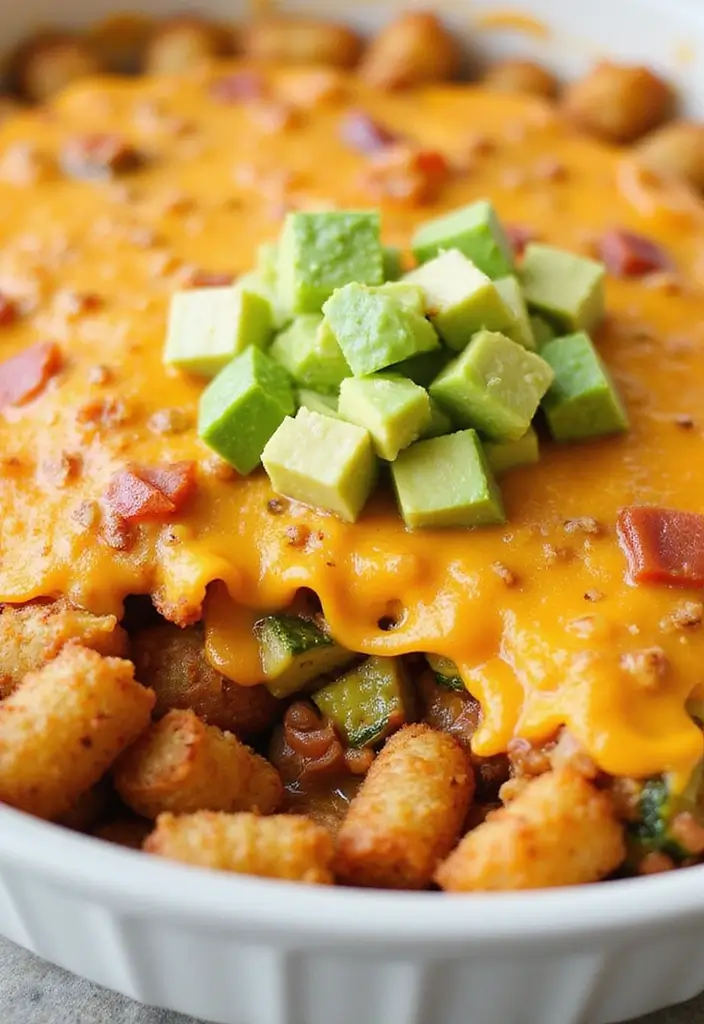 30+ Taco Tater Tot Casserole Recipes the Whole Family Will Love 162 30+ Taco Tater Tot Casserole Recipes the Whole Family Will Love - 24. Taco Tater Tot Casserole with Zucchini