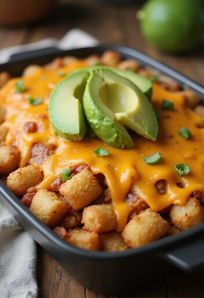 30+ Taco Tater Tot Casserole Recipes the Whole Family Will Love 50 30+ Taco Tater Tot Casserole Recipes the Whole Family Will Love - 8. Taco Tater Tot Casserole with Avocado