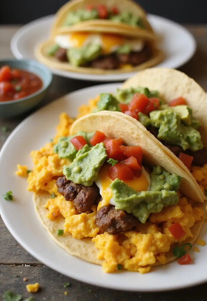 30 Top Round Steak Taco Recipes for Protein-Packed Meals 62 30 Top Round Steak Taco Recipes for Protein-Packed Meals - 10. Breakfast Steak Tacos
