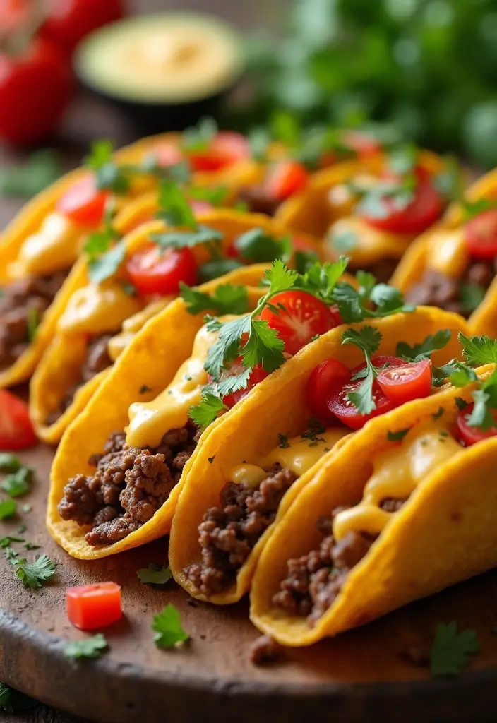 30 Top Round Steak Taco Recipes for Protein-Packed Meals 176 30 Top Round Steak Taco Recipes for Protein-Packed Meals - 26. Beef & Cheese Queso Tacos