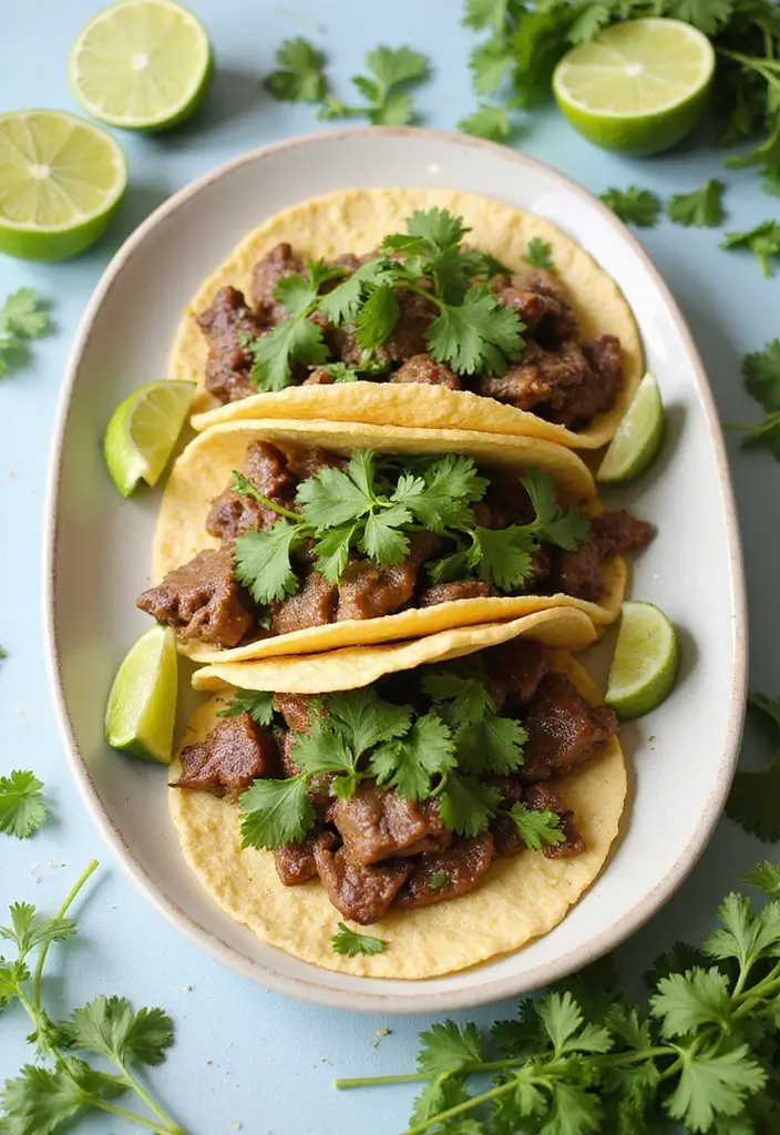 30 Top Round Steak Taco Recipes for Protein-Packed Meals 15 30 Top Round Steak Taco Recipes for Protein-Packed Meals - 3. Cilantro Lime Steak Tacos
