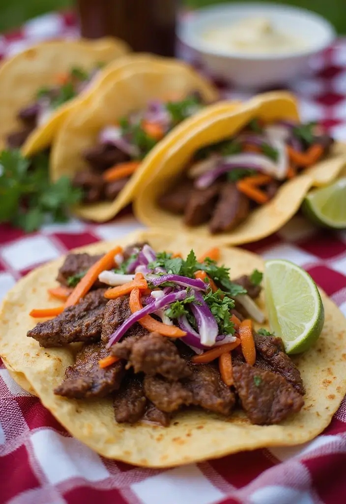 30 Top Round Steak Taco Recipes for Protein-Packed Meals 22 30 Top Round Steak Taco Recipes for Protein-Packed Meals - 4. BBQ Beef Steak Tacos