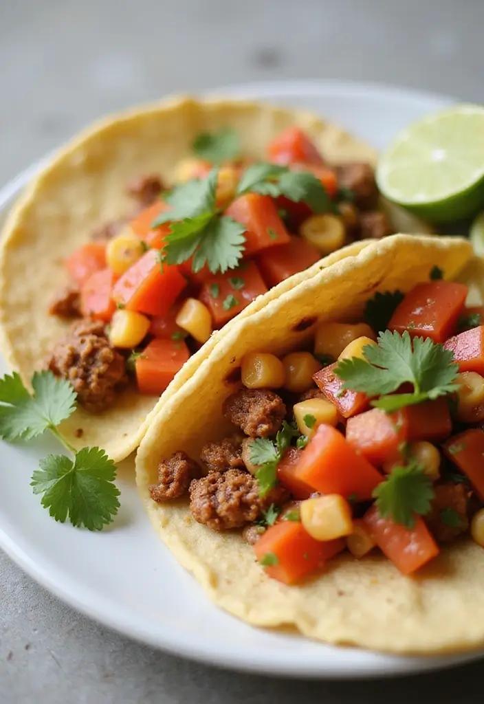 30 Vegan Taco Tuesday Recipes for Plant-Based Fun 100 30 Vegan Taco Tuesday Recipes for Plant-Based Fun - 16. Tomato and Corn Salsa Tacos: Fresh and Tangy