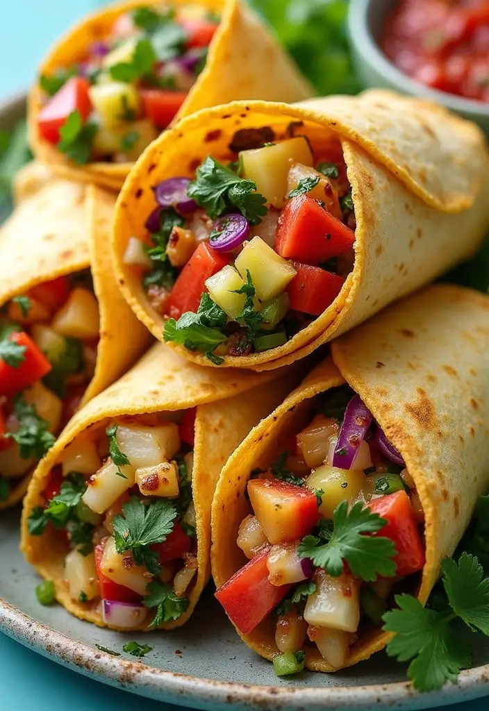 30 Vegan Taco Tuesday Recipes for Plant-Based Fun 121 30 Vegan Taco Tuesday Recipes for Plant-Based Fun - 19. Vegan Taco Wraps: On-the-Go Meals