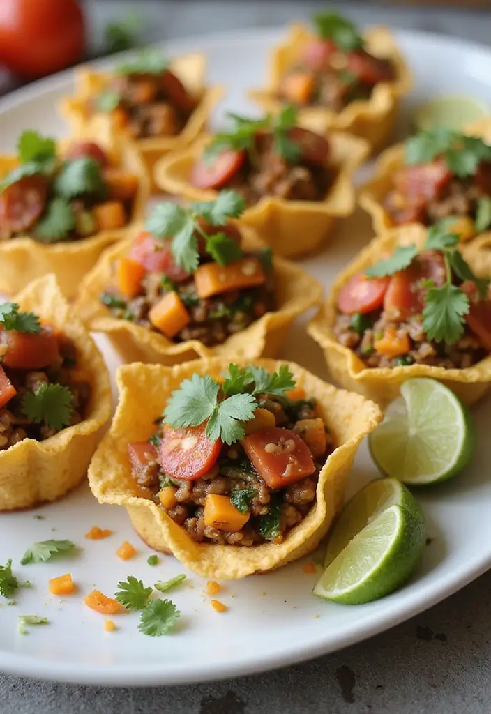 30 Vegan Taco Tuesday Recipes for Plant-Based Fun 183 30 Vegan Taco Tuesday Recipes for Plant-Based Fun - 29. Vegan Taco Cups: Fun Finger Food