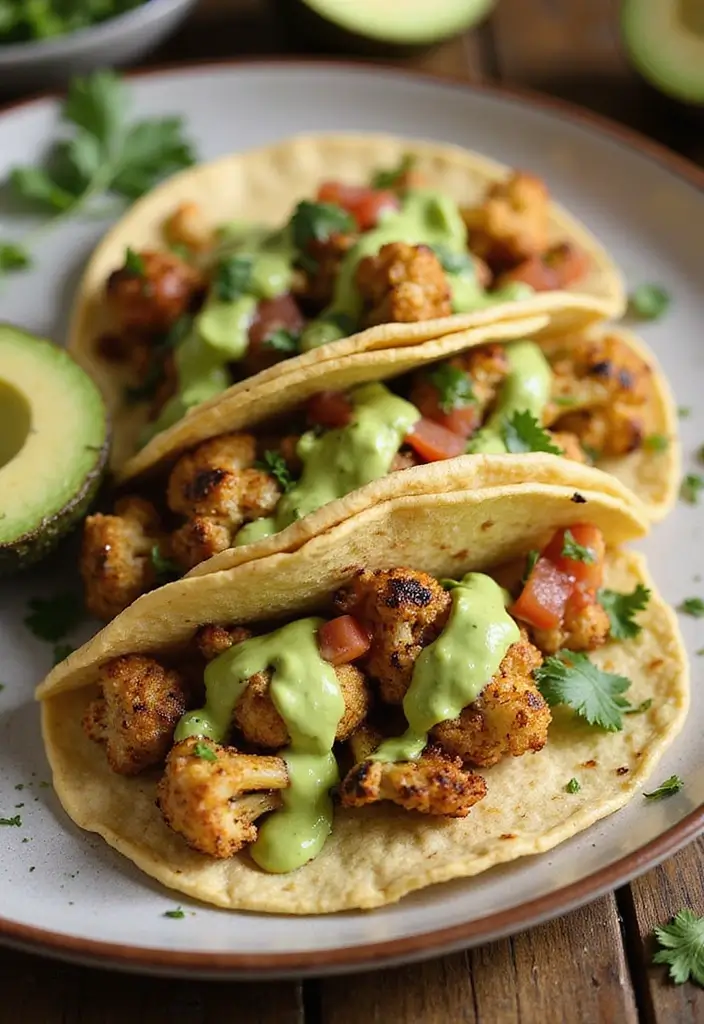 30 Vegan Taco Tuesday Recipes for Plant-Based Fun 15 30 Vegan Taco Tuesday Recipes for Plant-Based Fun - 3. Cauliflower Tacos: A Flavorful Twist